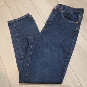 Gap Womens High Rise Vintage Slim Dark Wash Denim Jeans 30 Blue Normcore Capsule